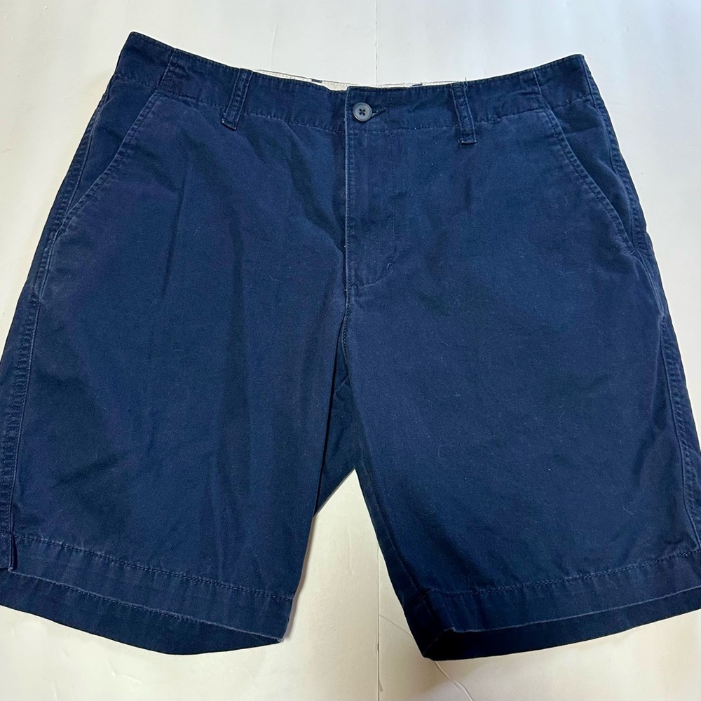 Old Navy Dark Blue Flat Front Shorts